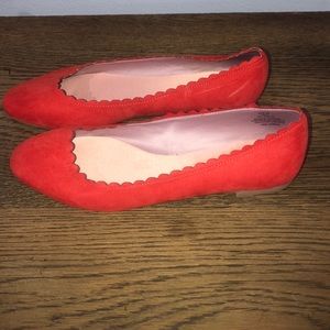 Burnt orange flats size 39